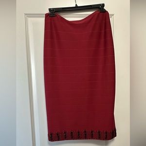 Elegant red skirt